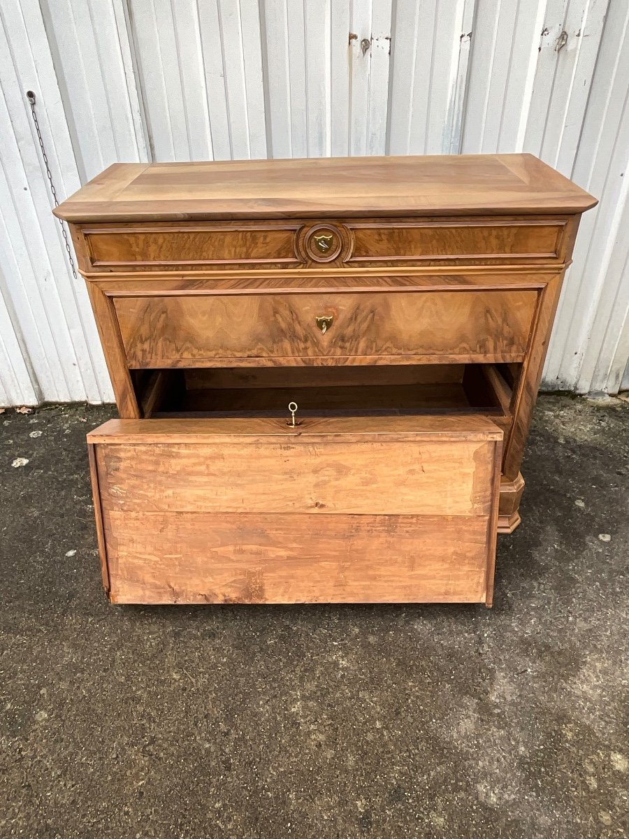 Commode Ronce De Noyer Louis Philippe End 19th-photo-4