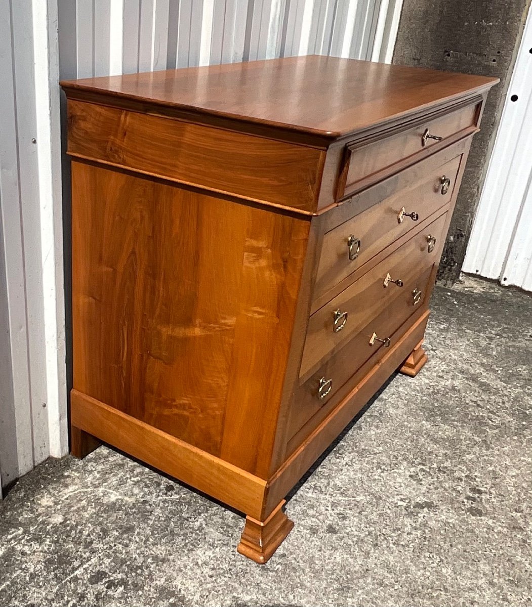 Commode Louis Philippe En Noyer Fin 19ème-photo-3