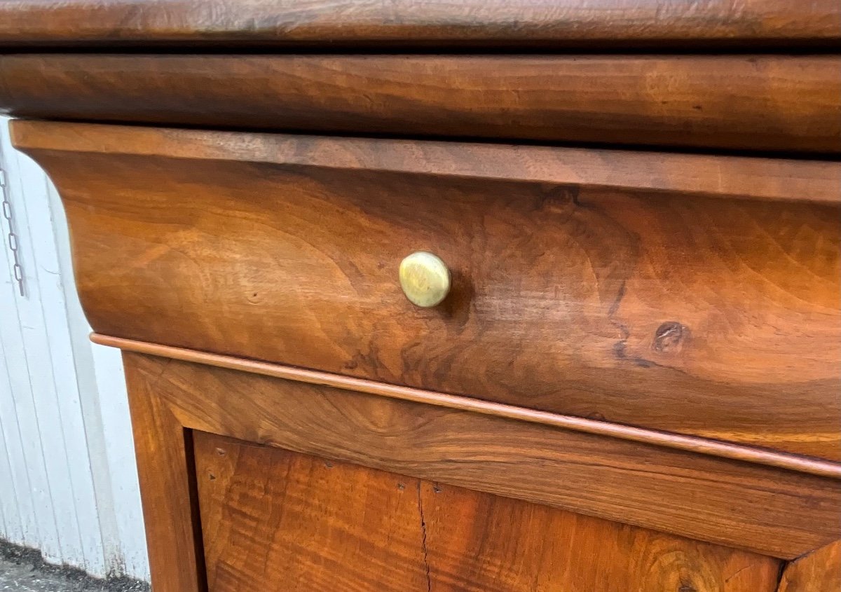 Louis Philippe Nightstand In Burr Walnut Mid 19th-photo-2