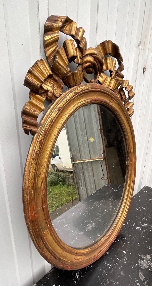 Miroir Antique Français D’inspiration Louis XVI, XIXe Siècle-photo-1