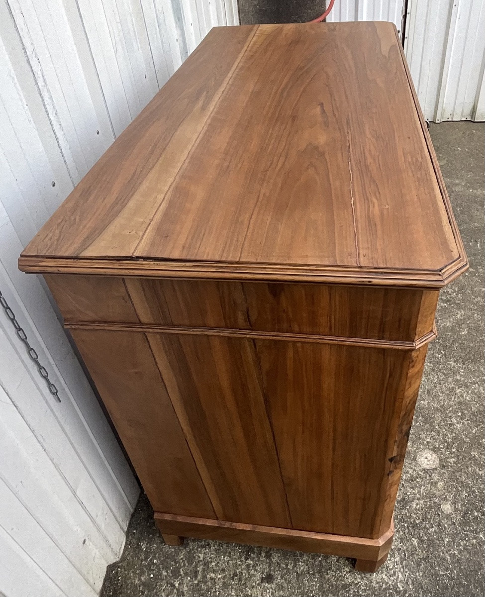 Chest Of Drawers In Walnut And Burr Walnut, Late 19th Century-photo-8