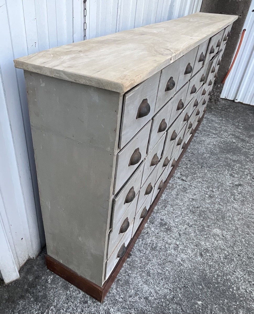 Antique 40-drawer Apothecary Cabinet – Paris, Circa 1920-photo-2