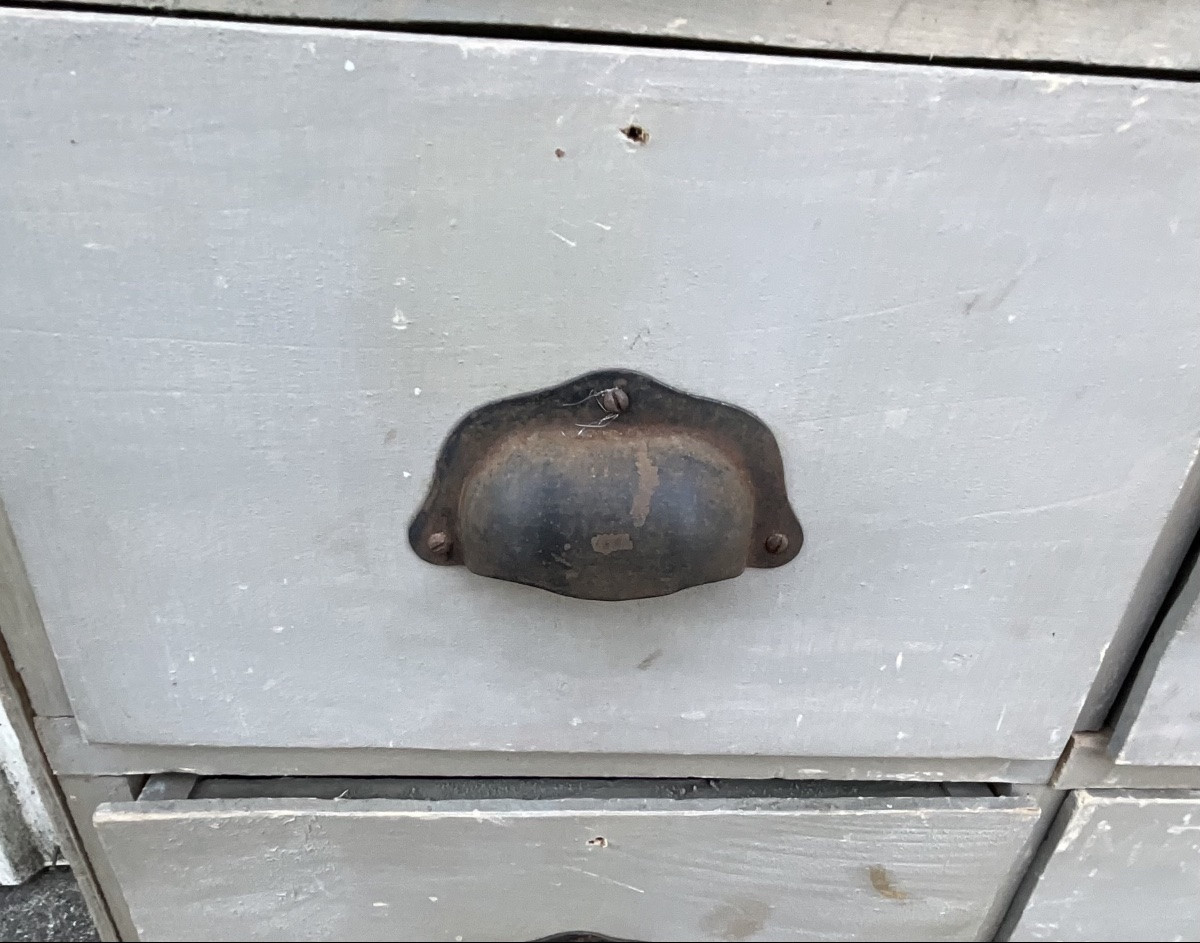 Antique 40-drawer Apothecary Cabinet – Paris, Circa 1920-photo-3