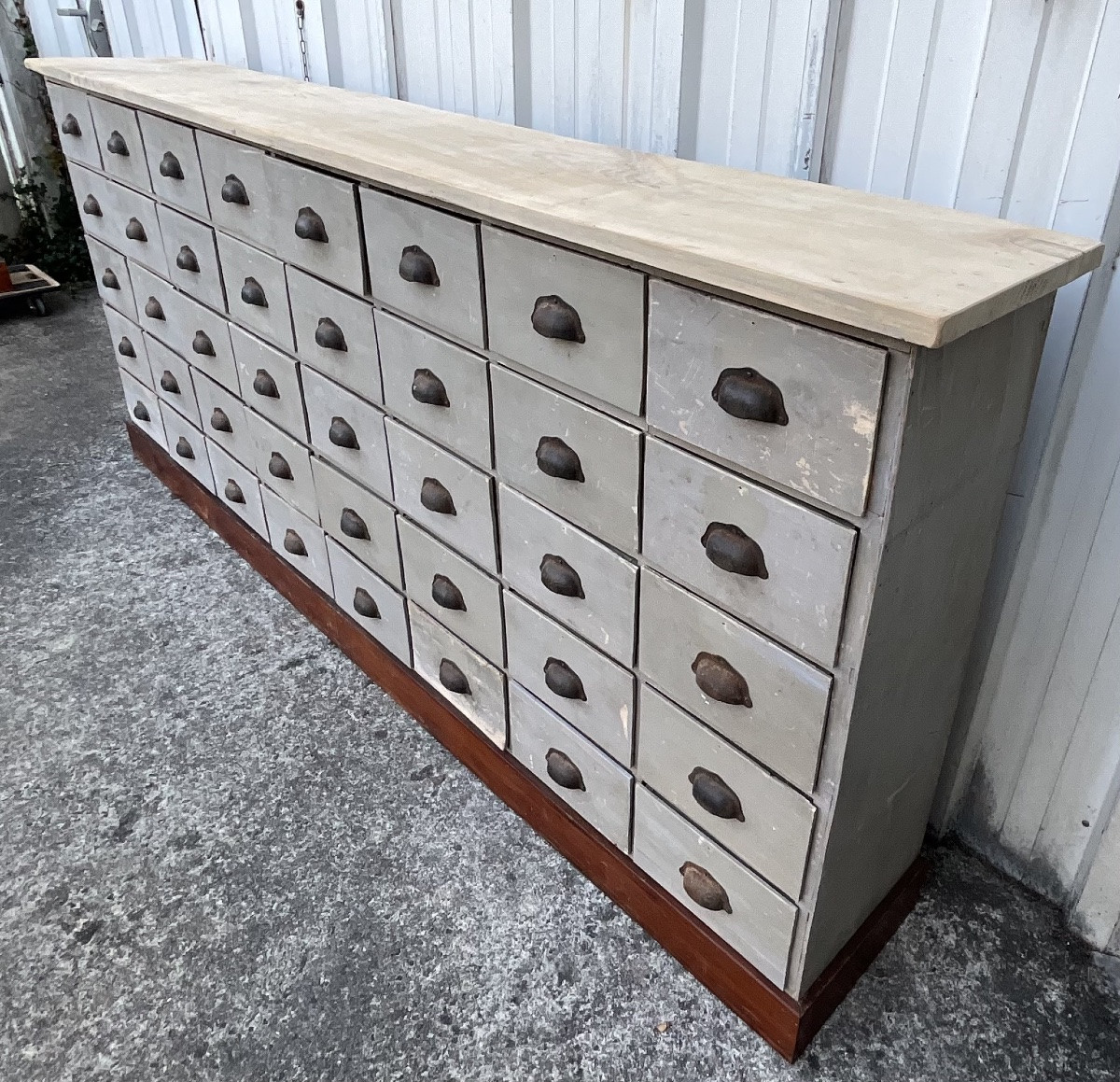 Antique 40-drawer Apothecary Cabinet – Paris, Circa 1920-photo-2