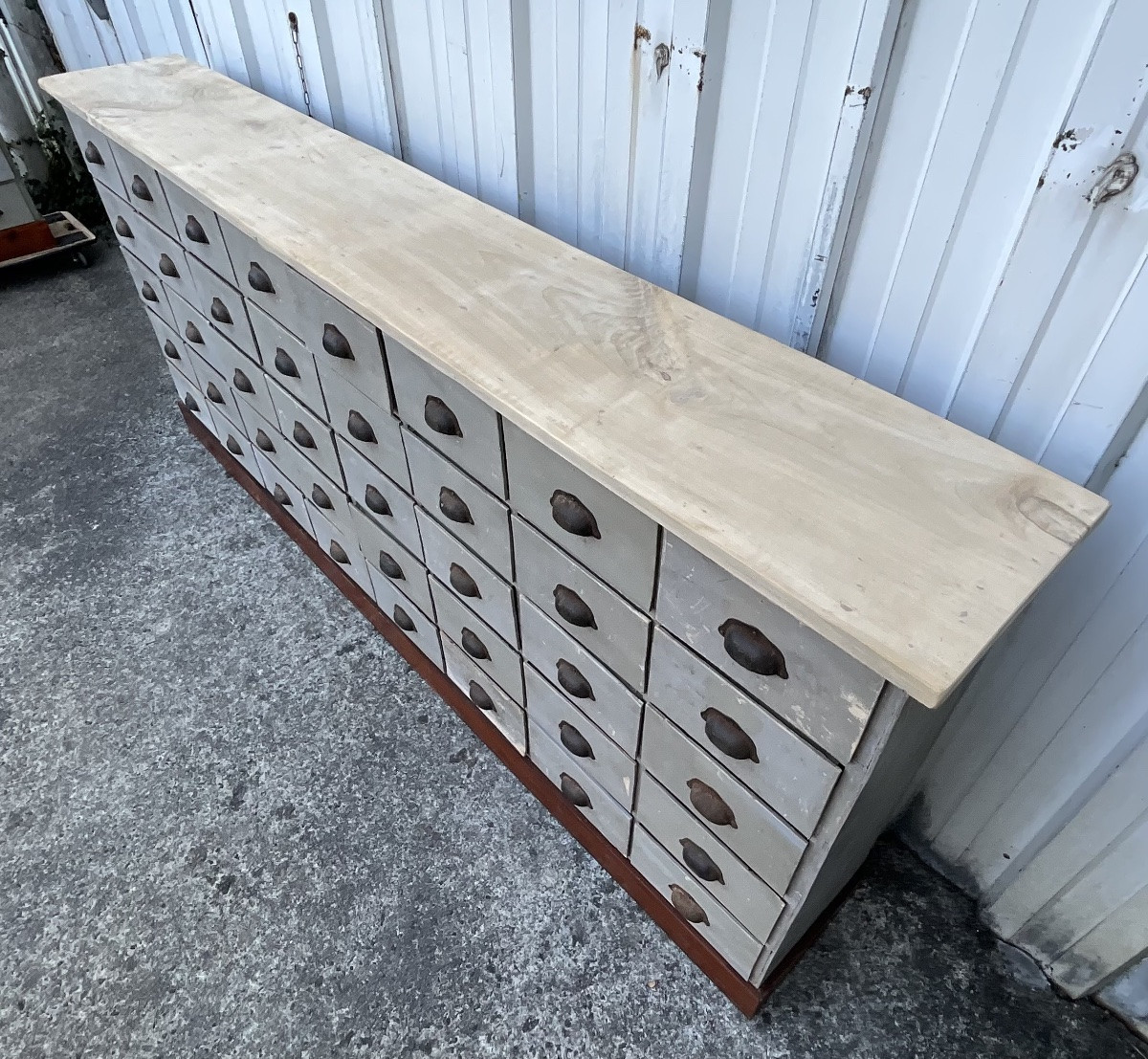 Antique 40-drawer Apothecary Cabinet – Paris, Circa 1920-photo-3