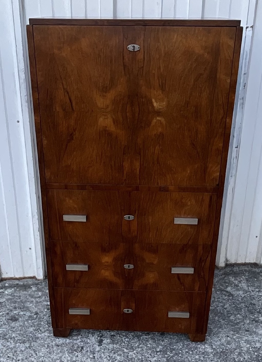 Art Deco Rosewood Secretary, 1940s