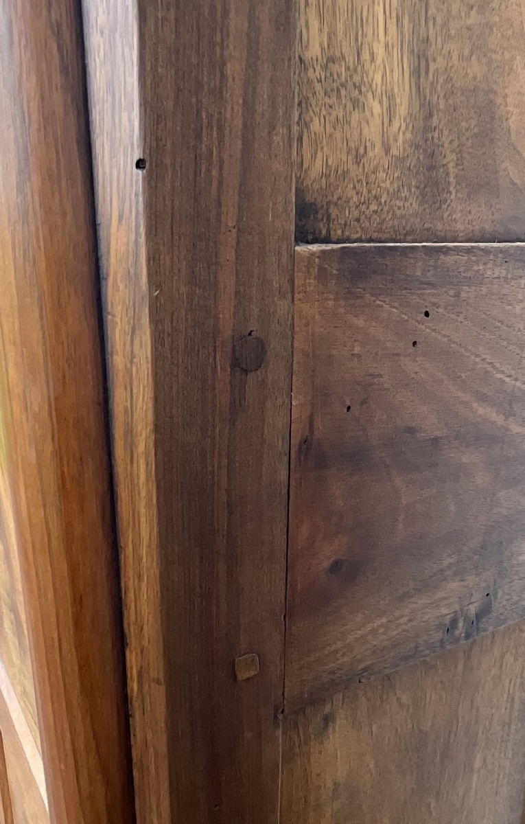 Armoire Empire en noyer massif  France, milieu du XIXe siècle-photo-3