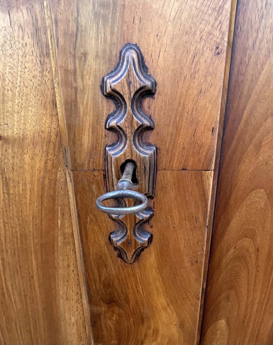 Armoire Empire en noyer massif  France, milieu du XIXe siècle-photo-8