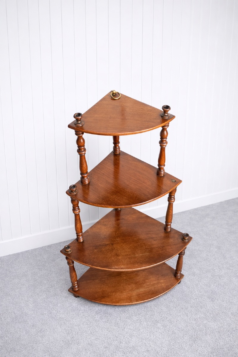 Pair Of Hanging Corner Brackets, Louis-philippe Style, Light Mahogany, Late 19th Century-photo-2