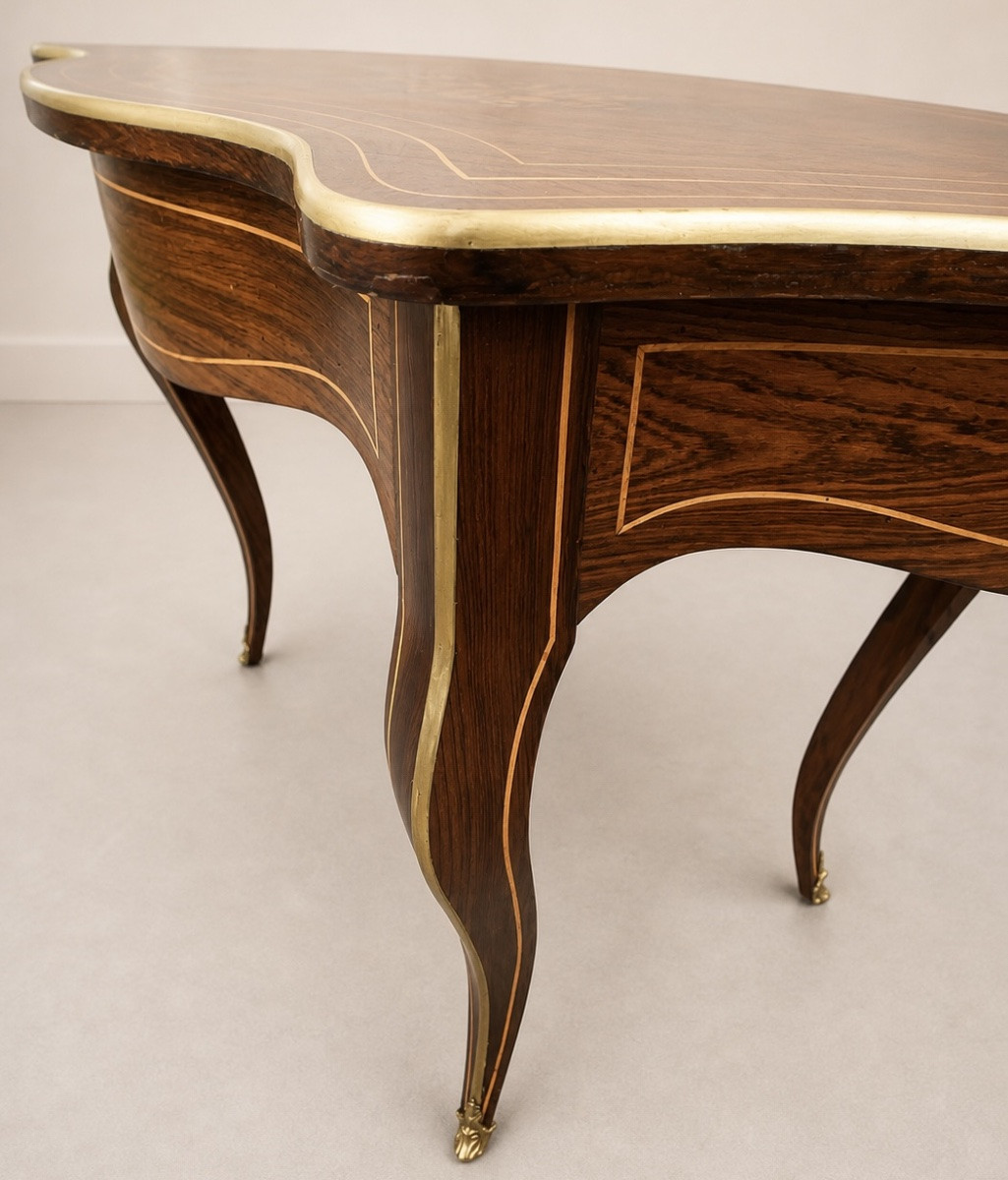  Table  d’appoint ou de milieu  Époque Napoléon III, style Louis XV-photo-3