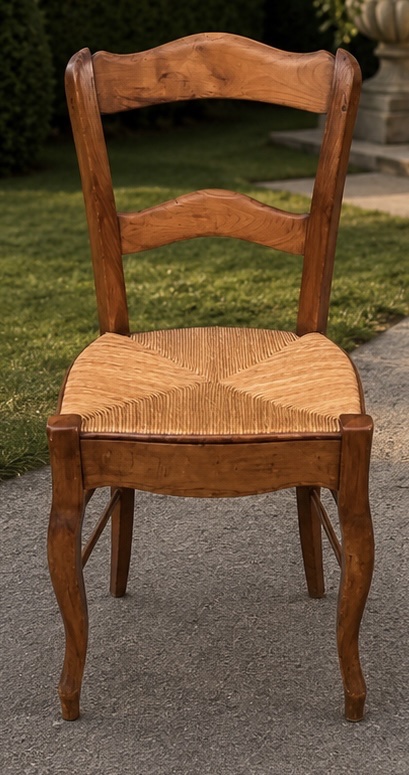 Pair Of Cherry Wood Chairs In The Louis-philippe Style, Early 20th Century, Circa 1910-photo-2