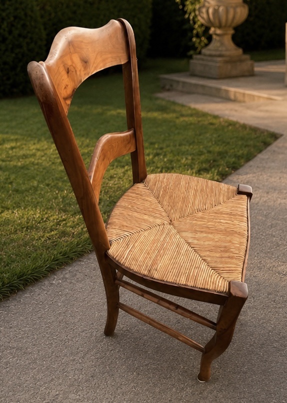 Pair Of Cherry Wood Chairs In The Louis-philippe Style, Early 20th Century, Circa 1910-photo-3