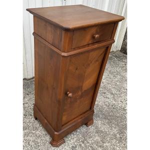 Louis-philippe Walnut Bedside Table, Late 19th Century