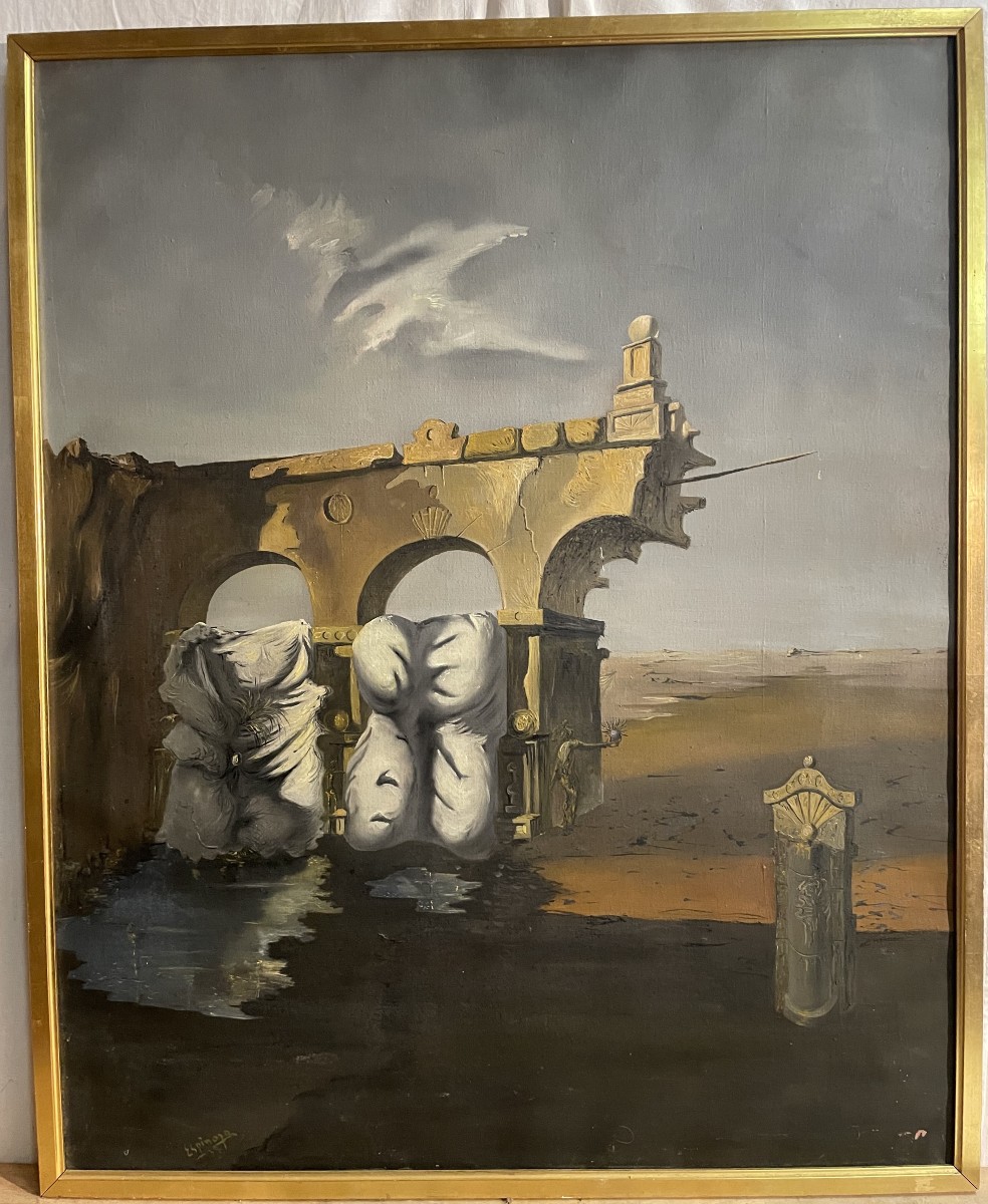 Painting On Canvas By Henry Espinouze 