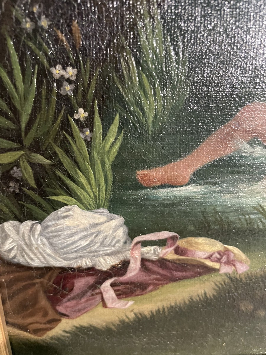 Painting "young Woman On A Swing" By Pera-photo-3