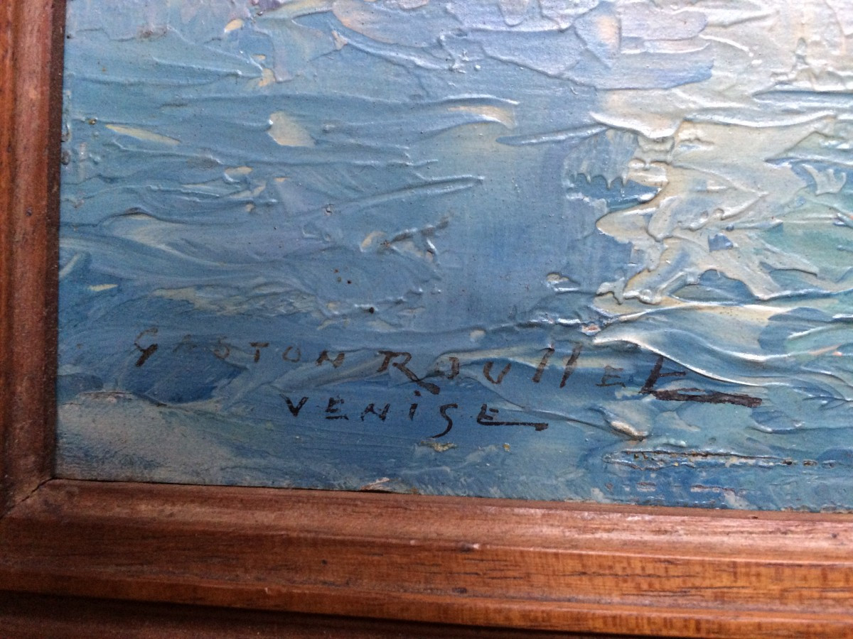 Vue de Venise par Gaston ROULLET-photo-2