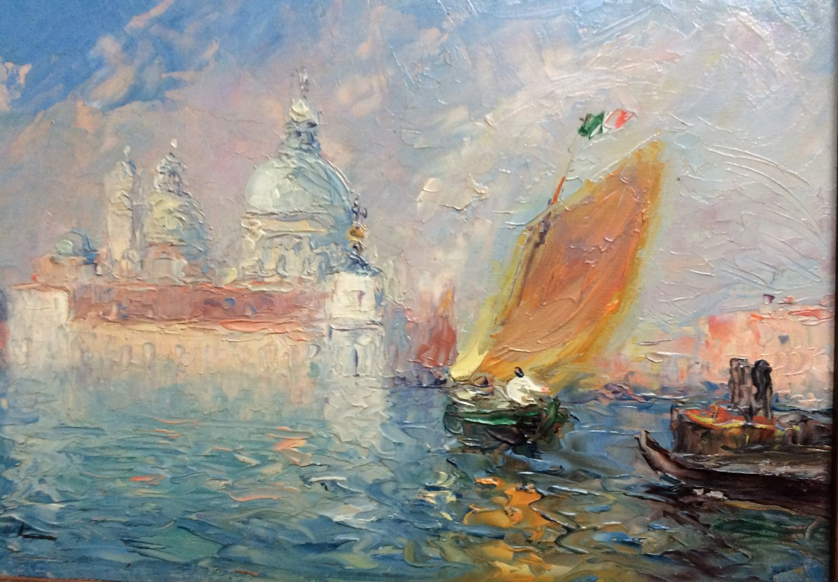 Vue de Venise par Gaston ROULLET-photo-3