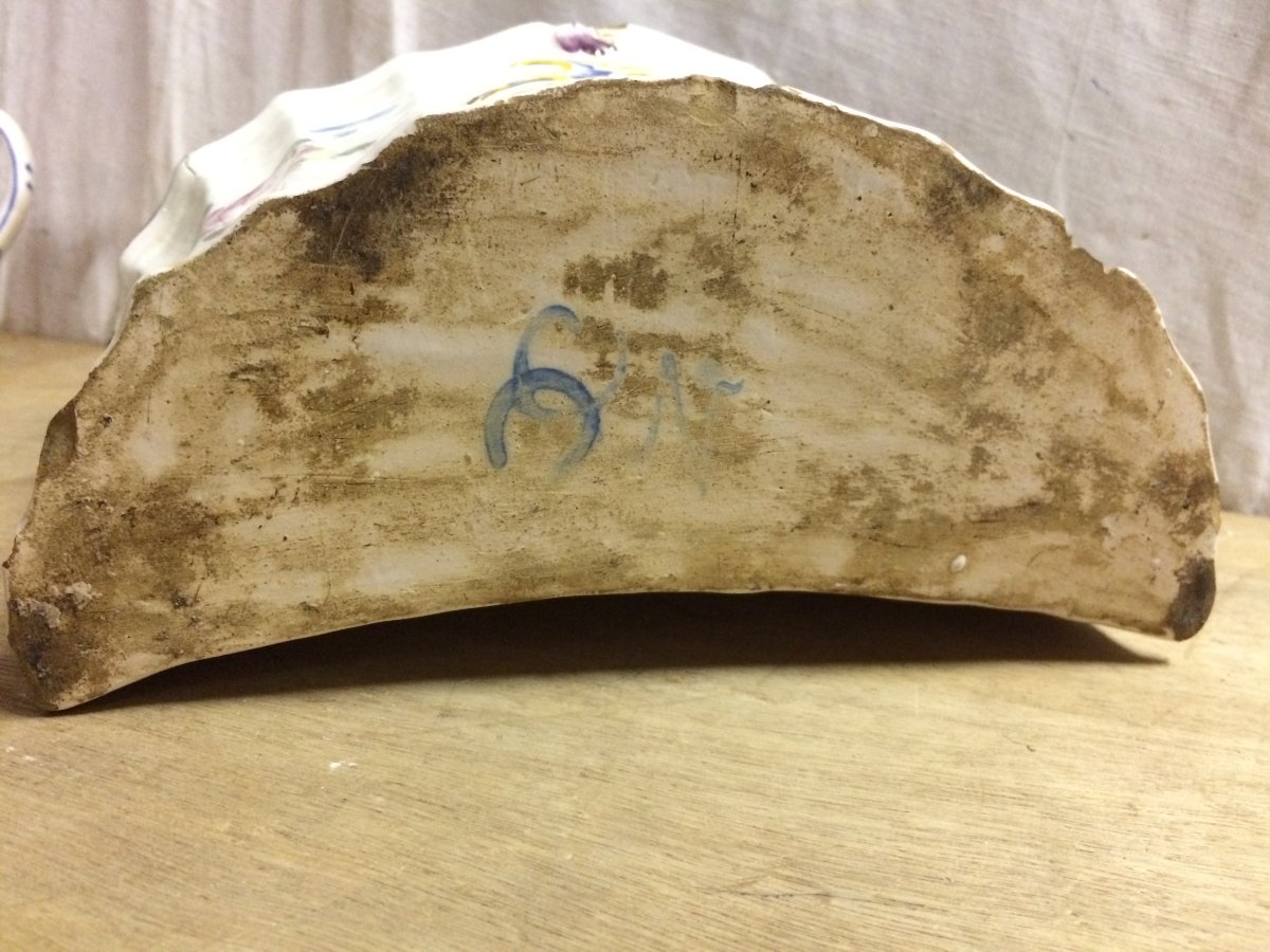 Bouquetière faience XVIII ème-photo-1