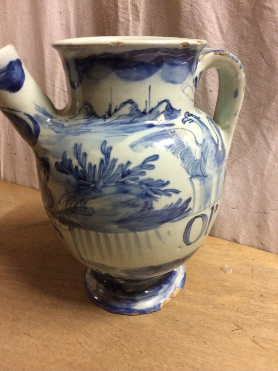 18th-century Earthenware Pitcher-photo-3