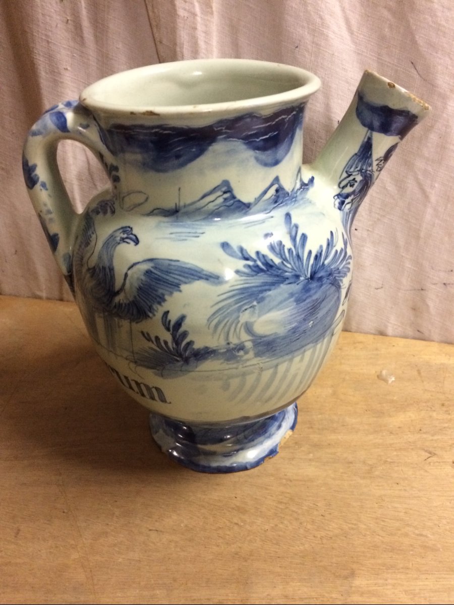 18th-century Earthenware Pitcher