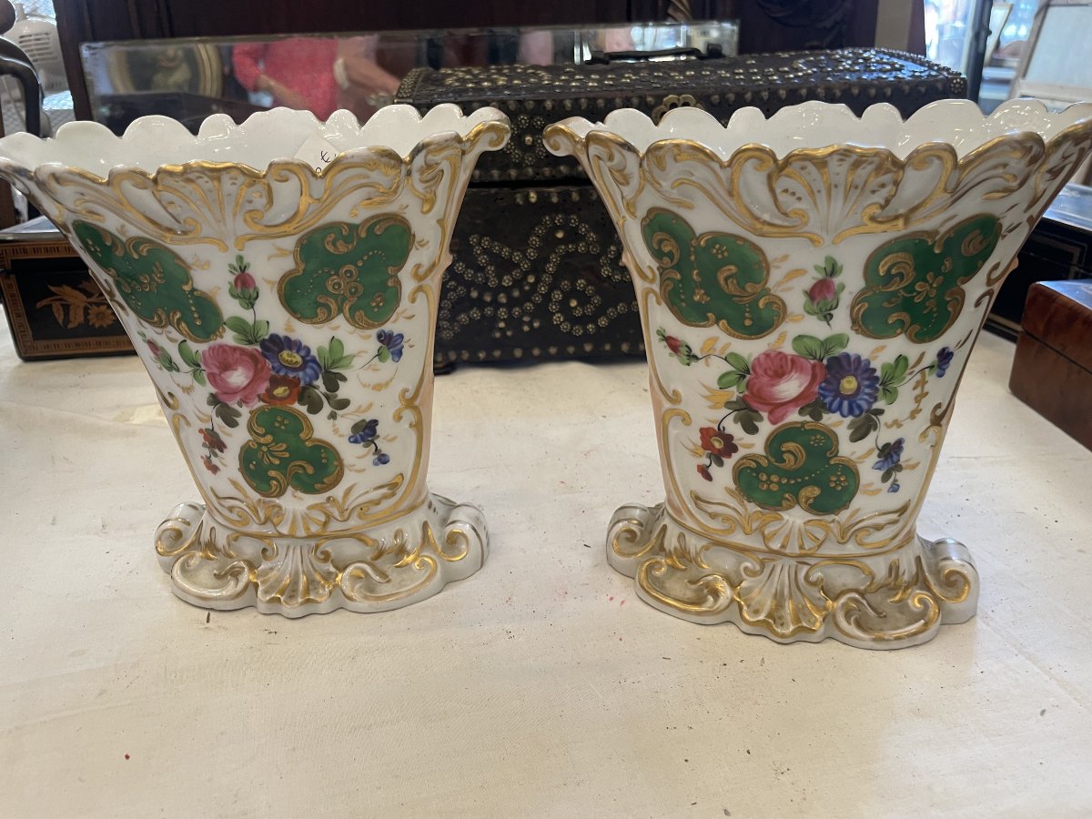 Pair Of Porcelain Vases