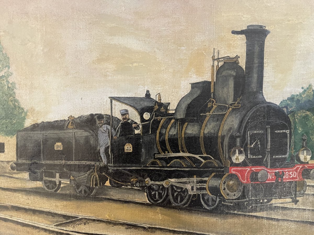 "locomotive" Painting-photo-2