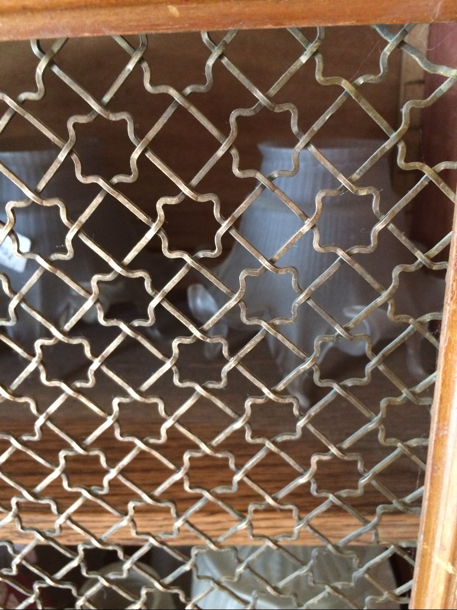 Vitrine deux corps en acajou-photo-4