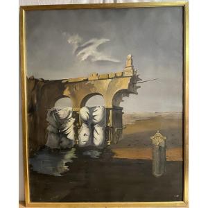 Painting On Canvas By Henry Espinouze 