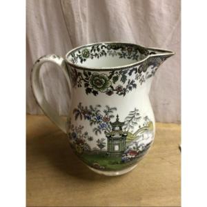 Creil And Montereau Earthenware Pitcher