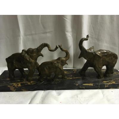 Elephants Par Decoux