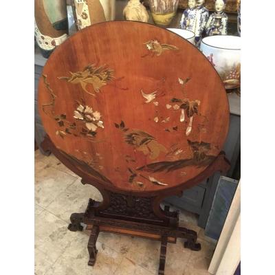 Ecran "japon"en Laque Et Nacre