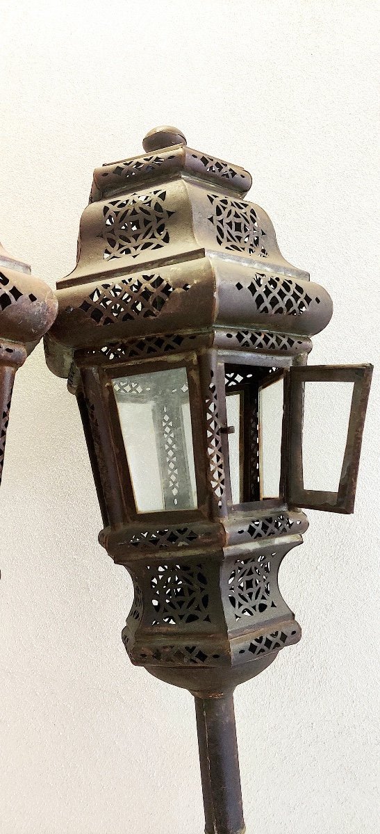 Pair Of Large Processional Lanterns, Italy, Late 18th Century-photo-4
