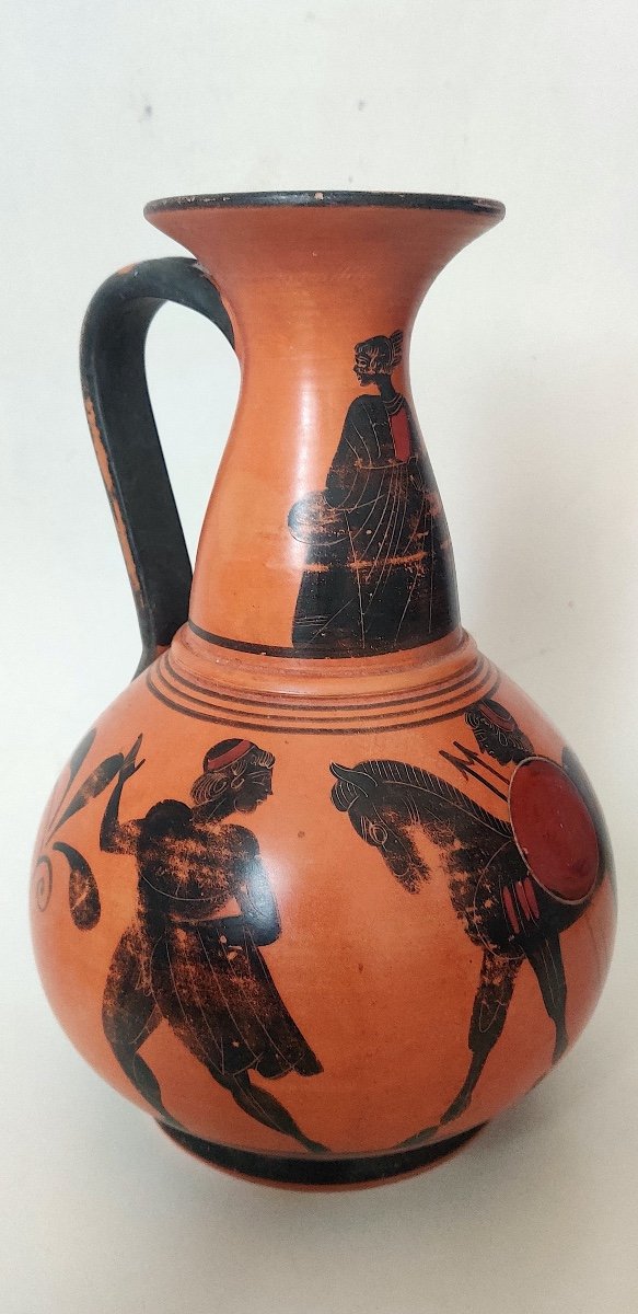 Vase de style grec , "Grand Tour", Italie , fin XIXème. -photo-2
