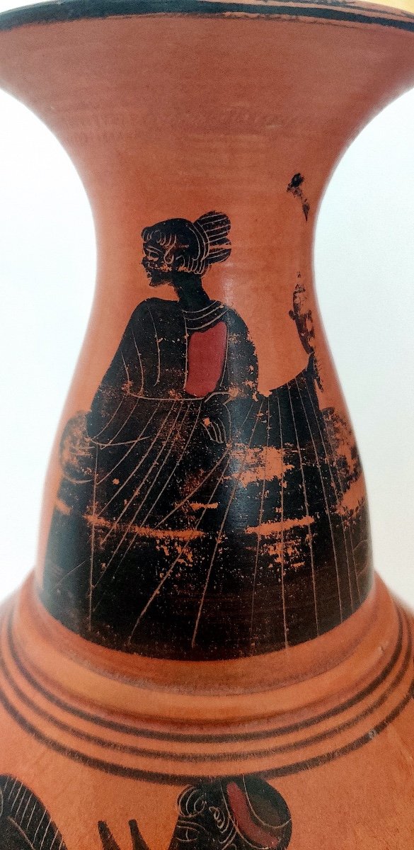 Vase de style grec , "Grand Tour", Italie , fin XIXème. -photo-4