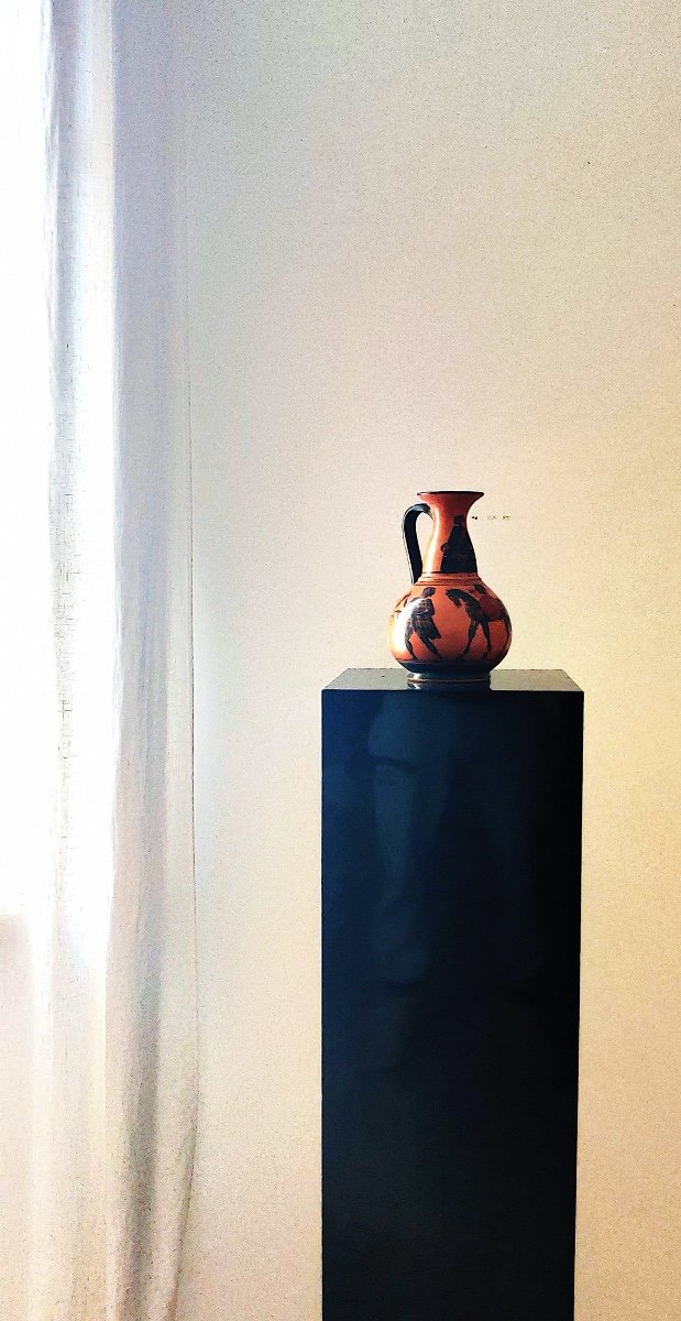 Vase de style grec , "Grand Tour", Italie , fin XIXème. -photo-6