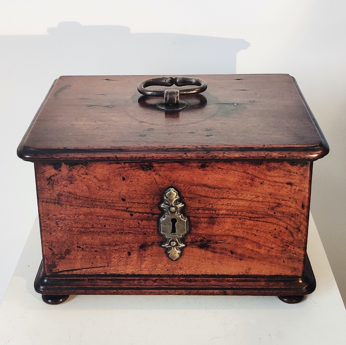 Coffret de table d'époque L XIV en noyer ciré -photo-2