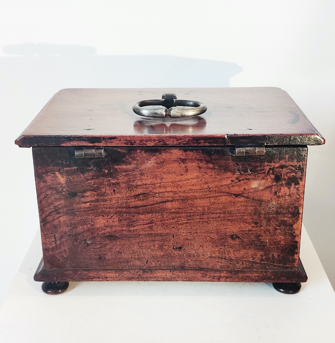 Coffret de table d'époque L XIV en noyer ciré -photo-2
