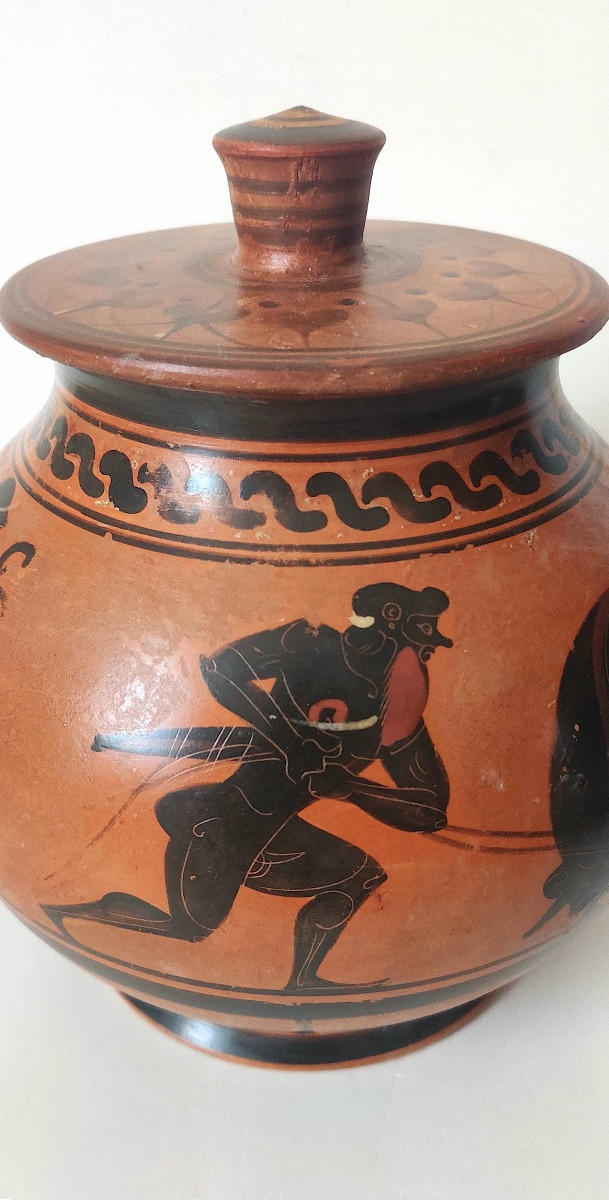 Greek Style Vase, "grand Tour", Italy, Late 19th/early 20th Century.-photo-2