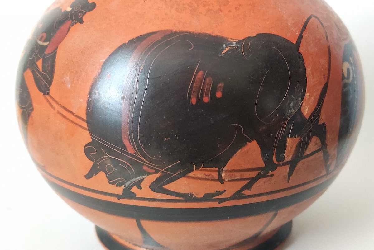 Greek Style Vase, "grand Tour", Italy, Late 19th/early 20th Century.-photo-2