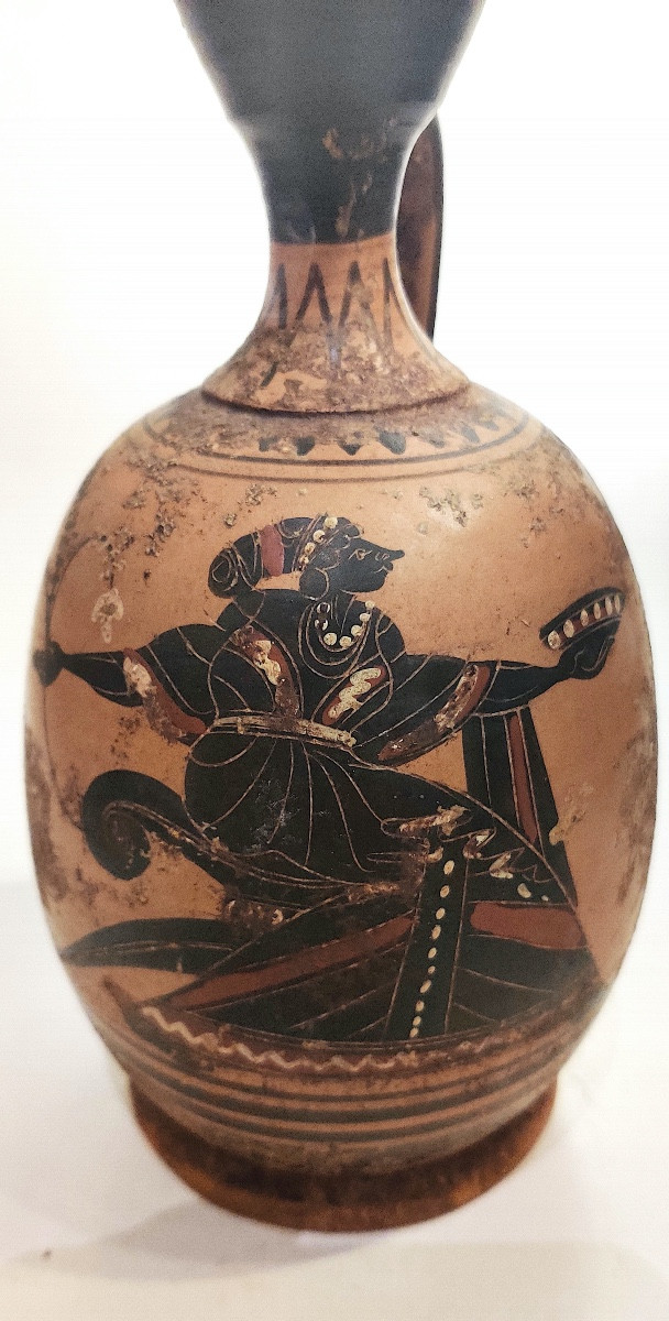 Greek-style Black-figure Vase, Grand Tour, Italy, Late 19th Century -photo-3