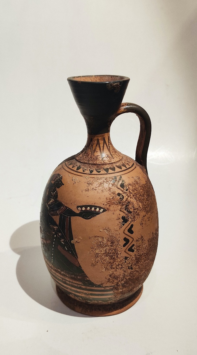 Greek-style Black-figure Vase, Grand Tour, Italy, Late 19th Century -photo-4
