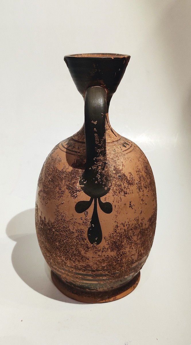 Greek-style Black-figure Vase, Grand Tour, Italy, Late 19th Century -photo-1