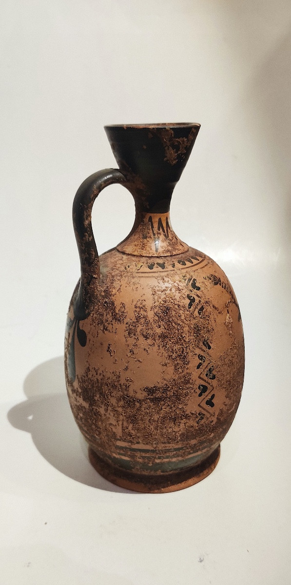 Greek-style Black-figure Vase, Grand Tour, Italy, Late 19th Century -photo-2