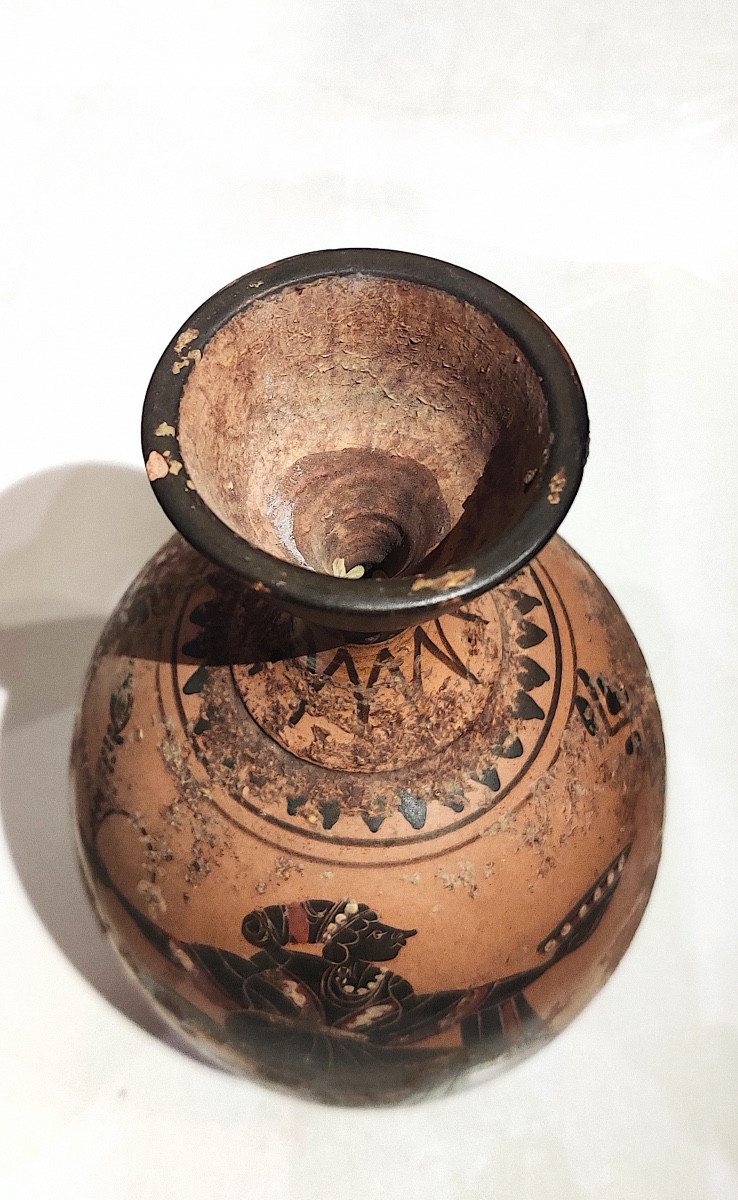 Greek-style Black-figure Vase, Grand Tour, Italy, Late 19th Century -photo-4