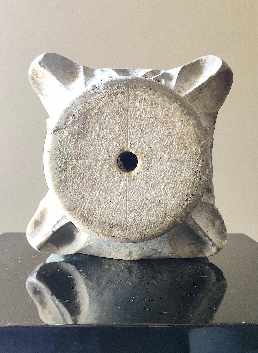 Chapiteau de style néoclassique , marbre sculpté , XIXème-photo-4