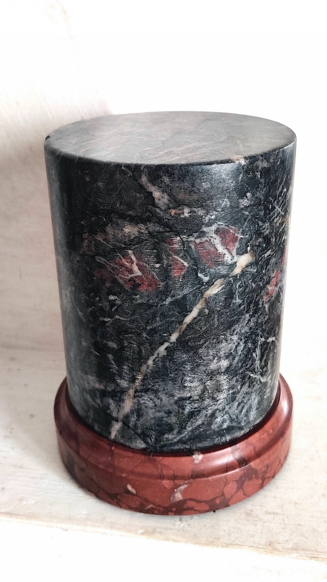 Truncated Marble Column, Neoclassical Style Work From The 19th Century 