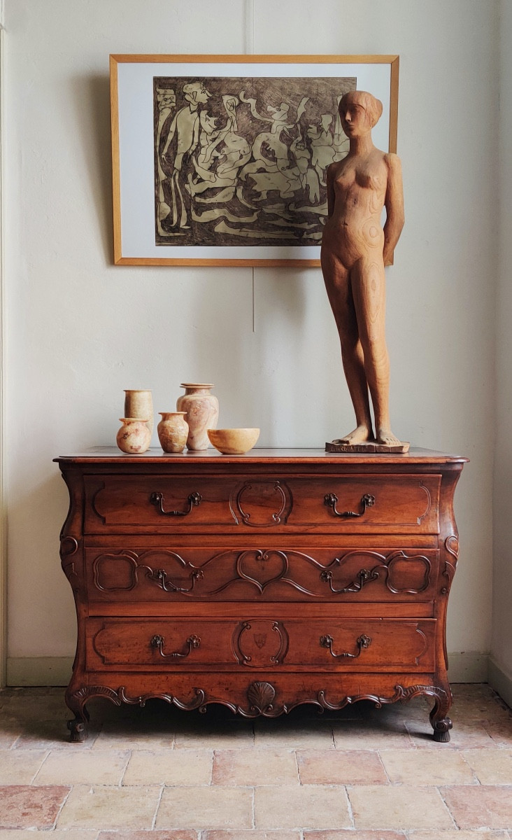 Lxv Wedding Commode, Languedoc, 18th Century.-photo-3