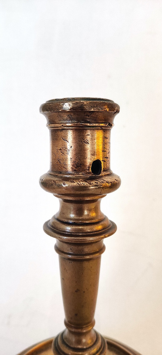 High Period Candlestick, Column Model, France, Late 16th Century.-photo-1