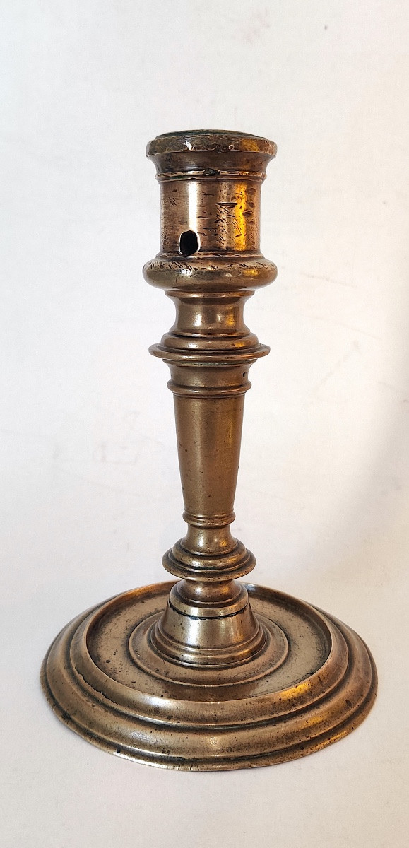 High Period Candlestick, Column Model, France, Late 16th Century.