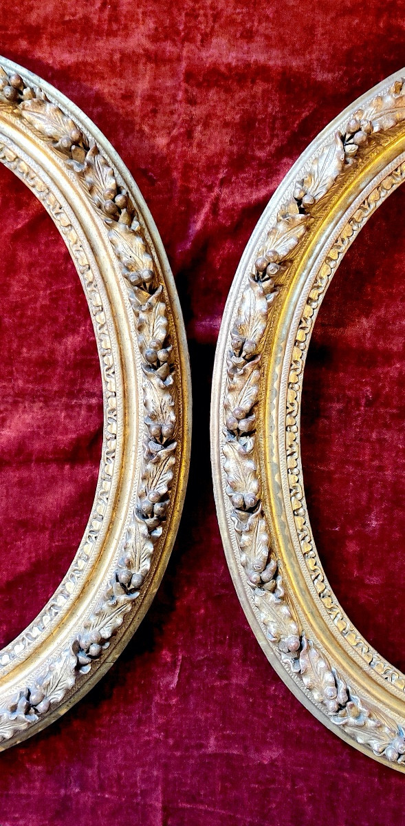 Pair Of 17th-century Giltwood Portrait Frames, Lxiii/lxiv-photo-4